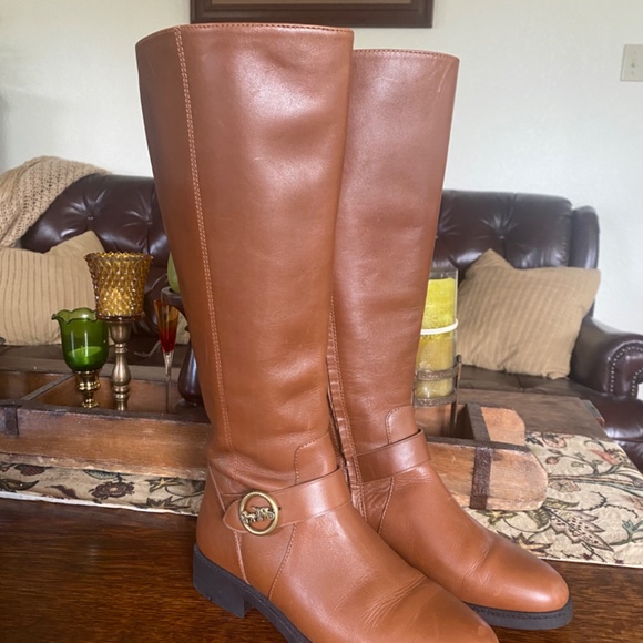 Like new Coach Rory Riding Boot Saddle Brown 7C - Picture 2 of 5